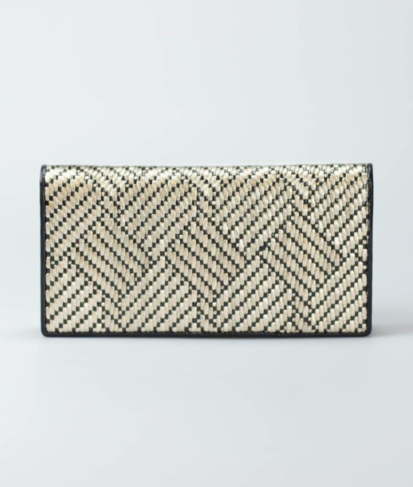 weave leather purse