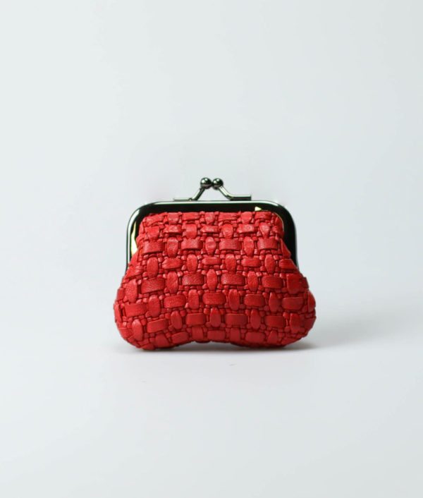 red-women-classic-weave-coin-purse-tenu-tresse-1